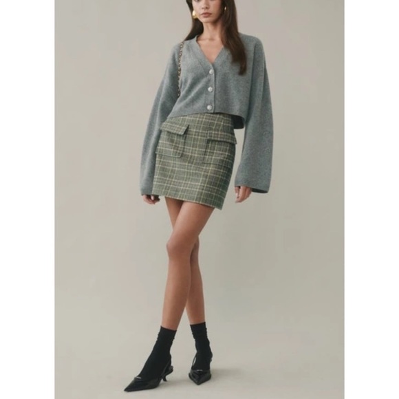 🌿|NWT| Reformation Val Easy Crop Wool Cardigan - Picture 10 of 10
